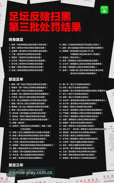中国足球反腐风暴：第三批禁足名单深度评测，行业乱象全面剖析